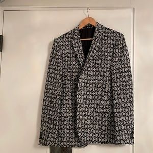 Versace collection jacket black and white